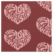 Absaugende Liebe Herzmuster Stoff (Nahaufnahme)