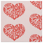 Absaugende Liebe Herzmuster Stoff (Nahaufnahme)