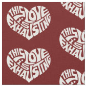 Absaugende Liebe Herzmuster Stoff (Nahaufnahme)