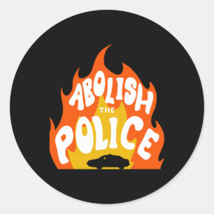Abschaffung der Feuerschutzaufkleber der Polizei Runder Aufkleber