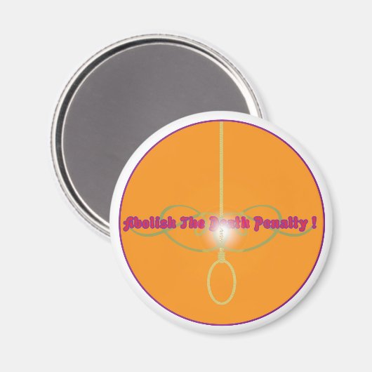 Abschaffung der Todesstrafe!2 Magnet (Vorderseite/Rückseite)