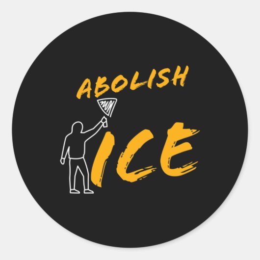 Abschaffung des Eisprotestes und der Unterstützung Runder Aufkleber (Vorderseite)