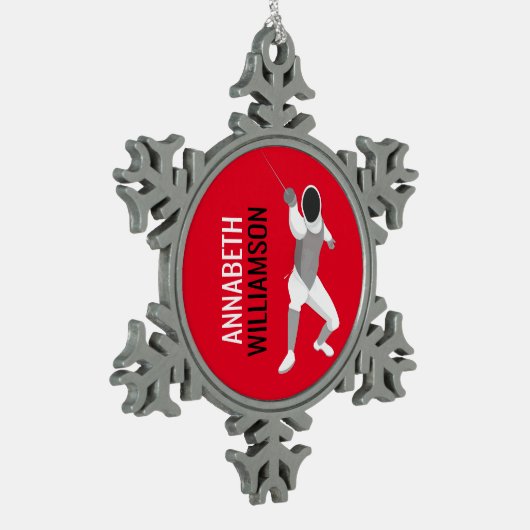 Abschaltung Schneeflocken Zinn-Ornament (Links)