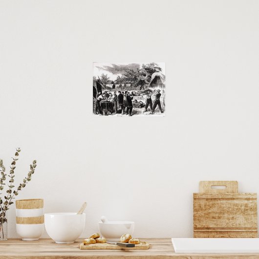 Abschiebung der Verwundeten nach dem Antietam Poster (Küche)