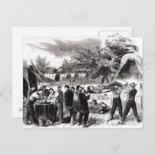 Abschiebung der Verwundeten nach dem Antietam Postkarte (Vorne/Hinten)