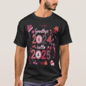 Abschied 2024 hello 2025 T-Shirt (Vorderseite)