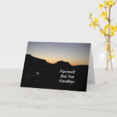 Abschied aber nicht Auf Wiedersehen Karte (Gelbe Blume)