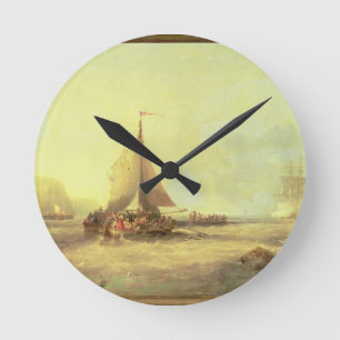 Abschied, angemessenes England, 1858 Runde Wanduhr
