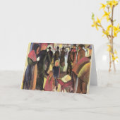 Abschied, berühmtes Gemälde von August Macke Karte (Gelbe Blume)