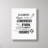 Abschied Coworker Boss - wir sind Freunde Custom Leinwanddruck (Vorderseite)