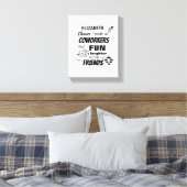 Abschied Coworker Boss - wir sind Freunde Custom Leinwanddruck (Insitu (Schlafzimmer))