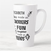 Abschied Coworker Boss - wir sind Freunde Custom Milchtasse (Rechts)