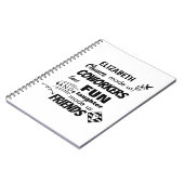 Abschied Coworker Boss - wir sind Freunde Custom Notizblock (Linke Seite)