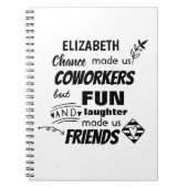 Abschied Coworker Boss - wir sind Freunde Custom Notizblock (Vorderseite)