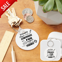 Abschied Coworker Boss - wir sind Freunde Custom Schlüsselanhänger