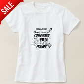 Abschied Coworker Boss - wir sind Freunde Custom T-Shirt