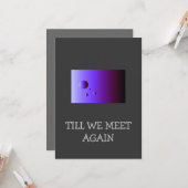 Abschied >Grußkarte Karte (Vorderseite/Rückseite Beispiel)