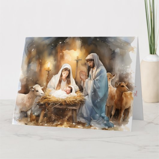 Abschied in einem mageren Weihnachten Karte (Vorderseite)