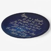 Abschied in einem Manger Christmas Carol Mitternac Pappteller (Schrägansicht)