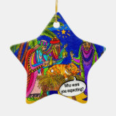 Abschied in einer Gefahr Keramik Ornament (Vorne)