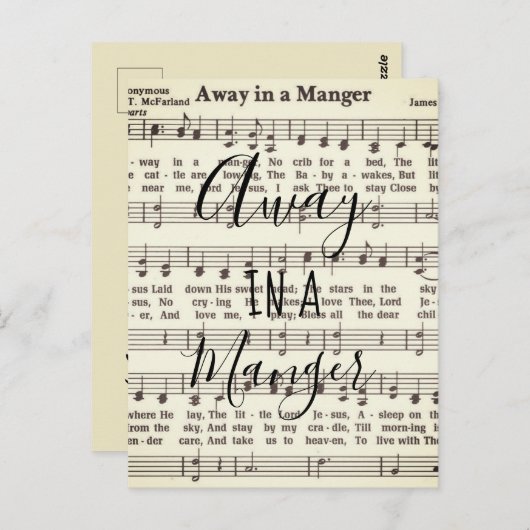 Abschied in einer Gefahr Postkarte (Vorne/Hinten)