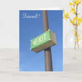 Abschied Karte (Gelbe Blume)