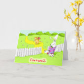 Abschied Karte (Gelbe Blume)