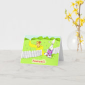 Abschied Karte (Gelbe Blume)