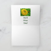 Abschied! Karten gut, damit wir dich vermissen! So (Innenseite)
