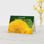 Abschied! Karten gut, damit wir dich vermissen! So (Gelbe Blume)