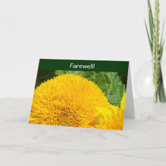 Abschied! Karten gut, damit wir dich vermissen! So