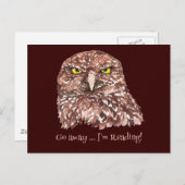 Abschied nehmen, ich lese ein interessantes Angebo Postkarte (Vorne/Hinten)