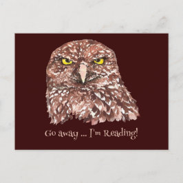 Abschied nehmen, ich lese ein interessantes Angebo Postkarte