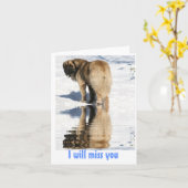 Abschied nehmender Leonberger Karte (Gelbe Blume)