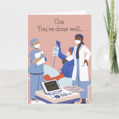 Abschied- oder Abschiedskarte Karte (Vorderseite)