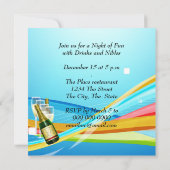 Abschied Party Einladung Flugzeug Good Bye (Rückseite)