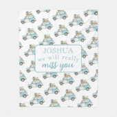 Abschied Party wir verpassen Sie Auto Hintergrund Fleecedecke (Vorderseite)