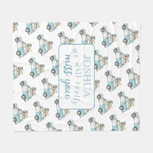 Abschied Party wir verpassen Sie Auto Hintergrund Fleecedecke (Vorderseite (Horizontal))