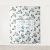 Abschied Party wir verpassen Sie Auto Hintergrund Wandteppich (Vorderseite)