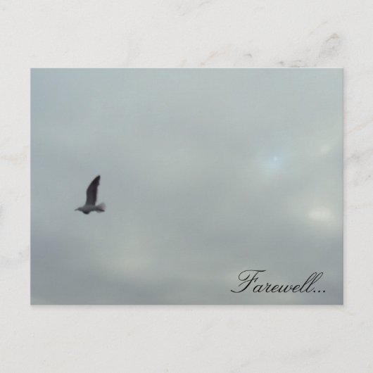 Abschied... Postkarte (Vorderseite)