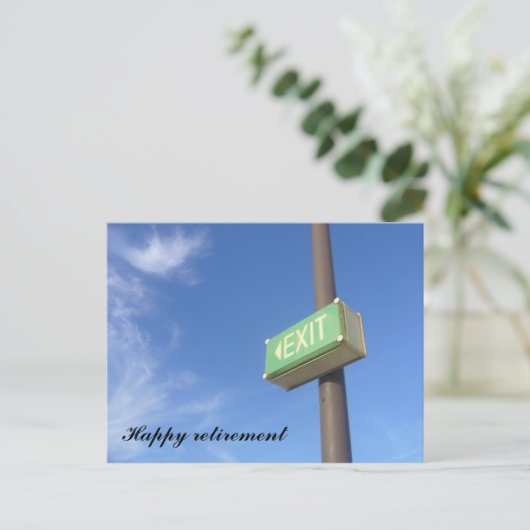 Abschied Postkarte (Stehend Vorderseite)