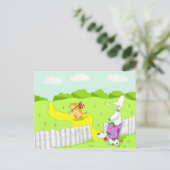 Abschied Postkarte (Stehend Vorderseite)