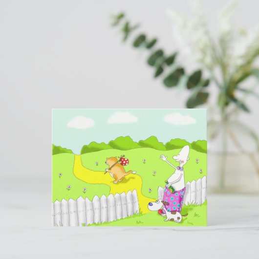 Abschied Postkarte (Stehend Vorderseite)