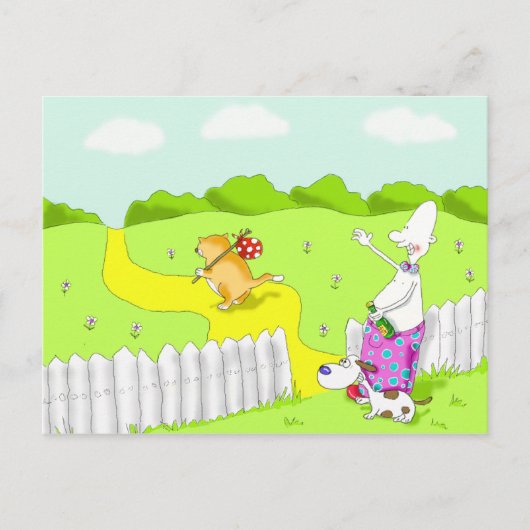 Abschied Postkarte (Vorderseite)