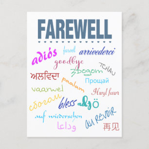 Abschied Postkarte