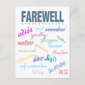 Abschied Postkarte (Vorderseite)