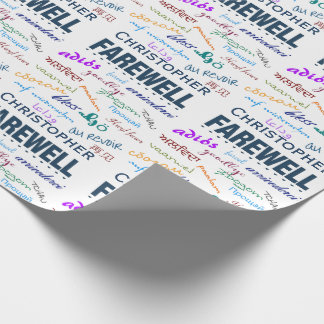 Abschied Verlassend Geschenkpapier