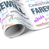 Abschied Verlassend Geschenkpapier (Rolleneckpunkt)