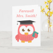 Abschied vom Lehrer, Niedlicher Lehrer Karte (Gelbe Blume)