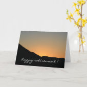 Abschied vom Sonnenuntergang Karte (Gelbe Blume)